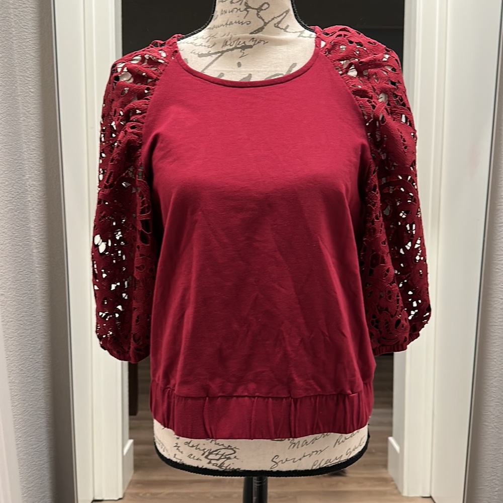 New! Anthropologie Dolan Puff Sleeve Top